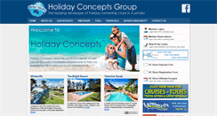 Desktop Screenshot of holidayconcepts.com.au